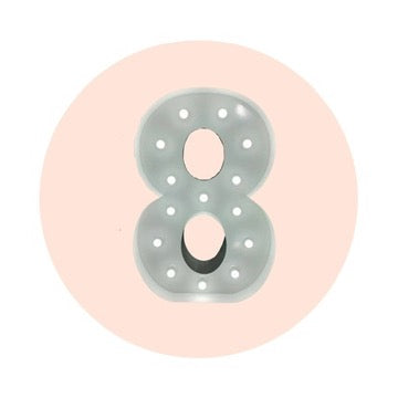 LIGHT UP NUMBER - 8