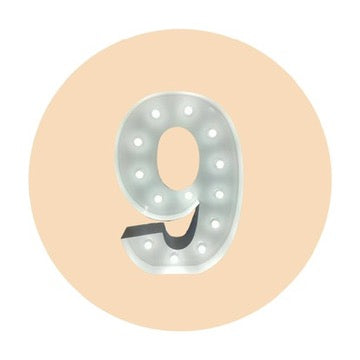 LIGHT UP NUMBER - 9