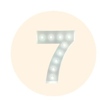 LIGHT UP NUMBER - 7