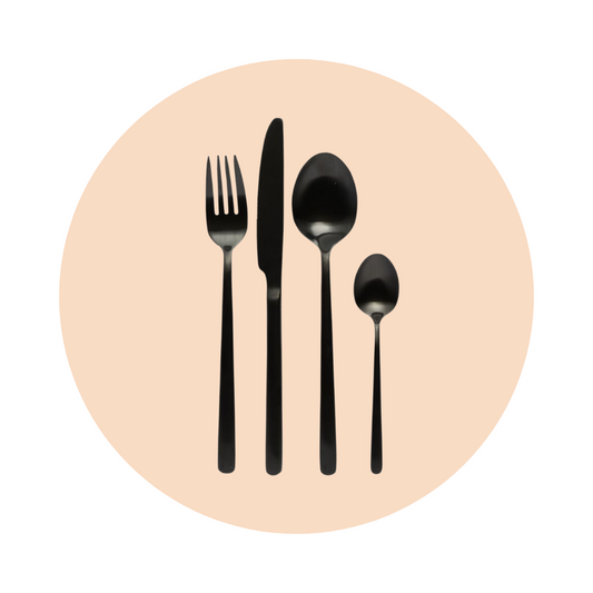 CUTLERY SET - BLACK