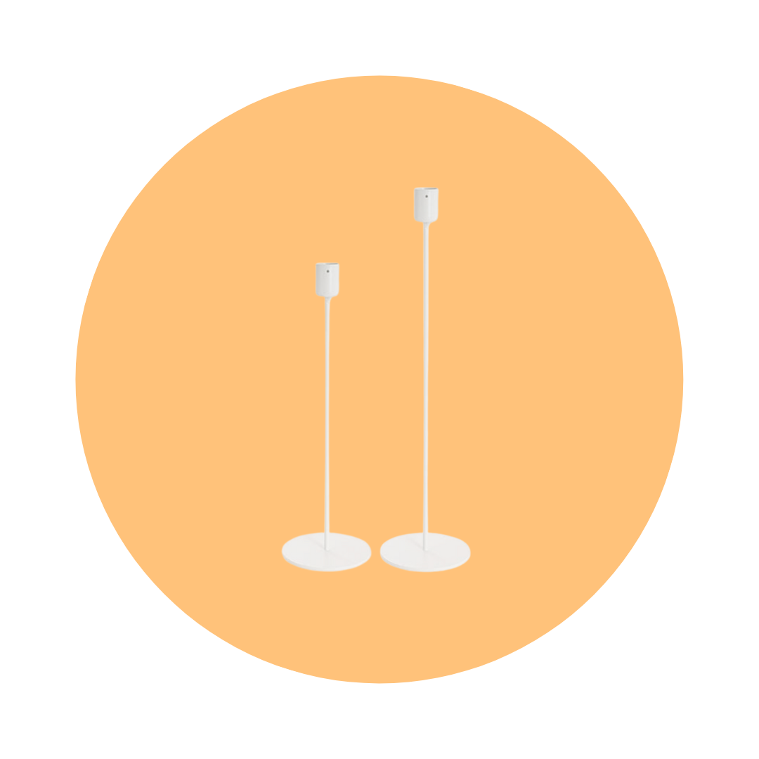 CANDLE HOLDER - WHITE