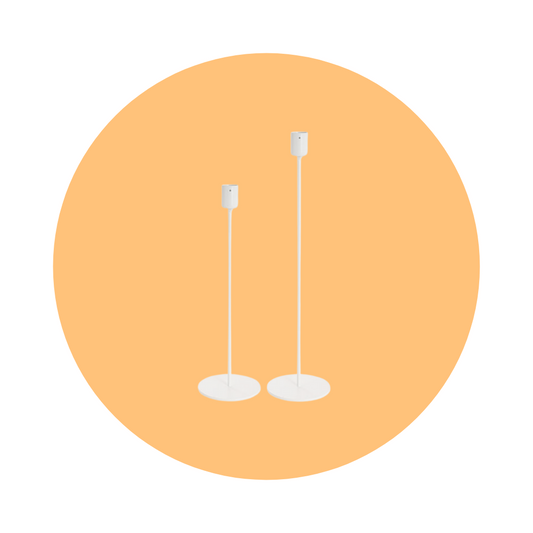 CANDLE HOLDER - WHITE