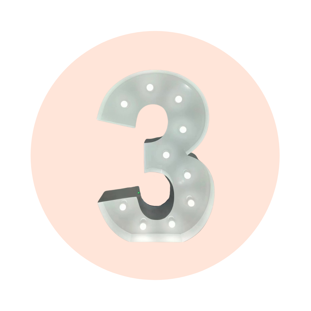 LIGHT UP NUMBER - 3