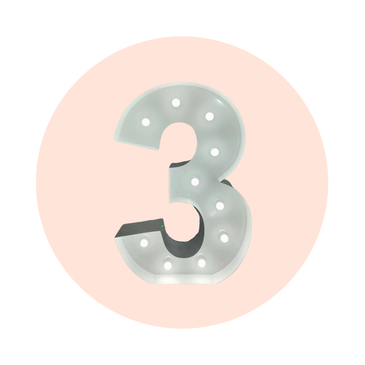 LIGHT UP NUMBER - 3