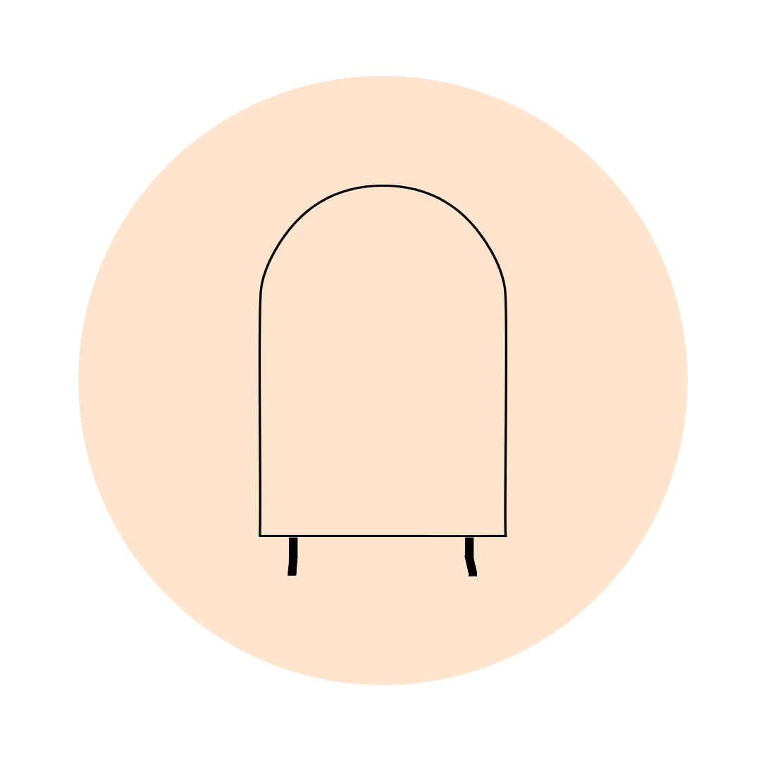 ARCH SIGN STAND - BLACK