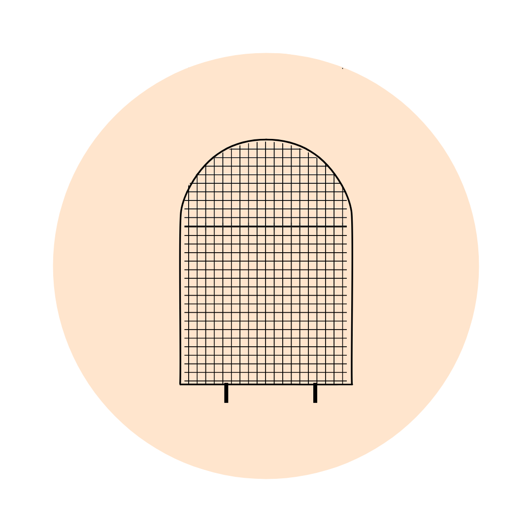LARGE ARCH MESH - BLACK