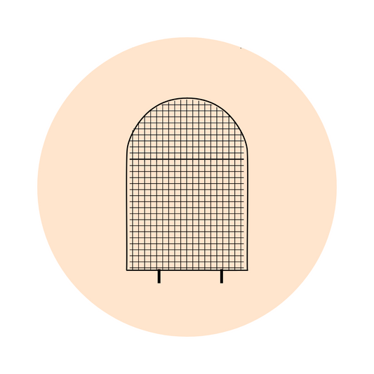 LARGE ARCH MESH - BLACK