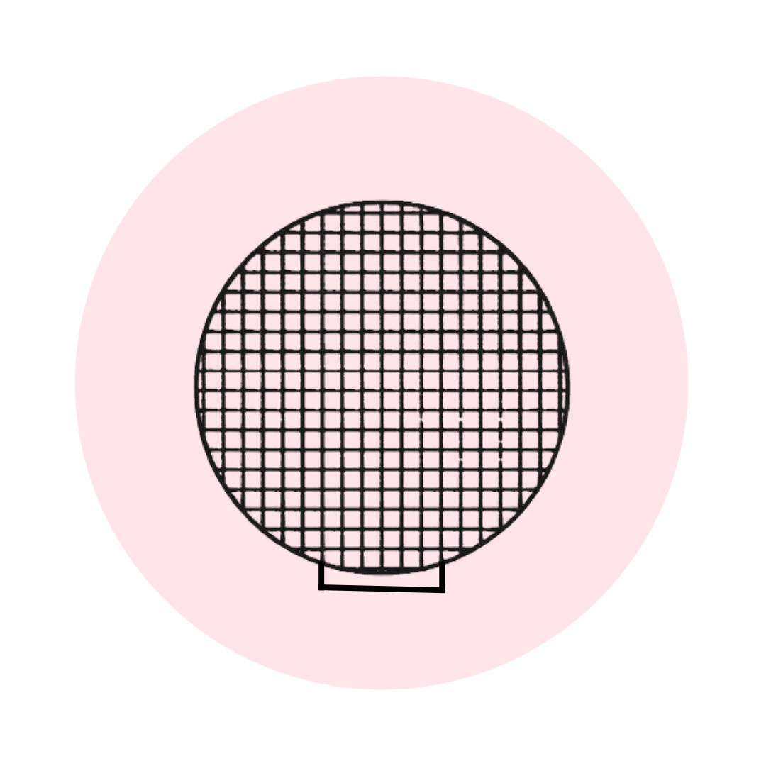 LARGE CIRCLE MESH - BLACK