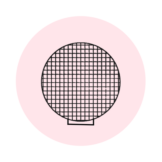 LARGE CIRCLE MESH - BLACK