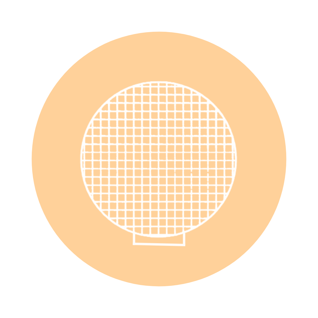 LARGE CIRCLE MESH - WHITE