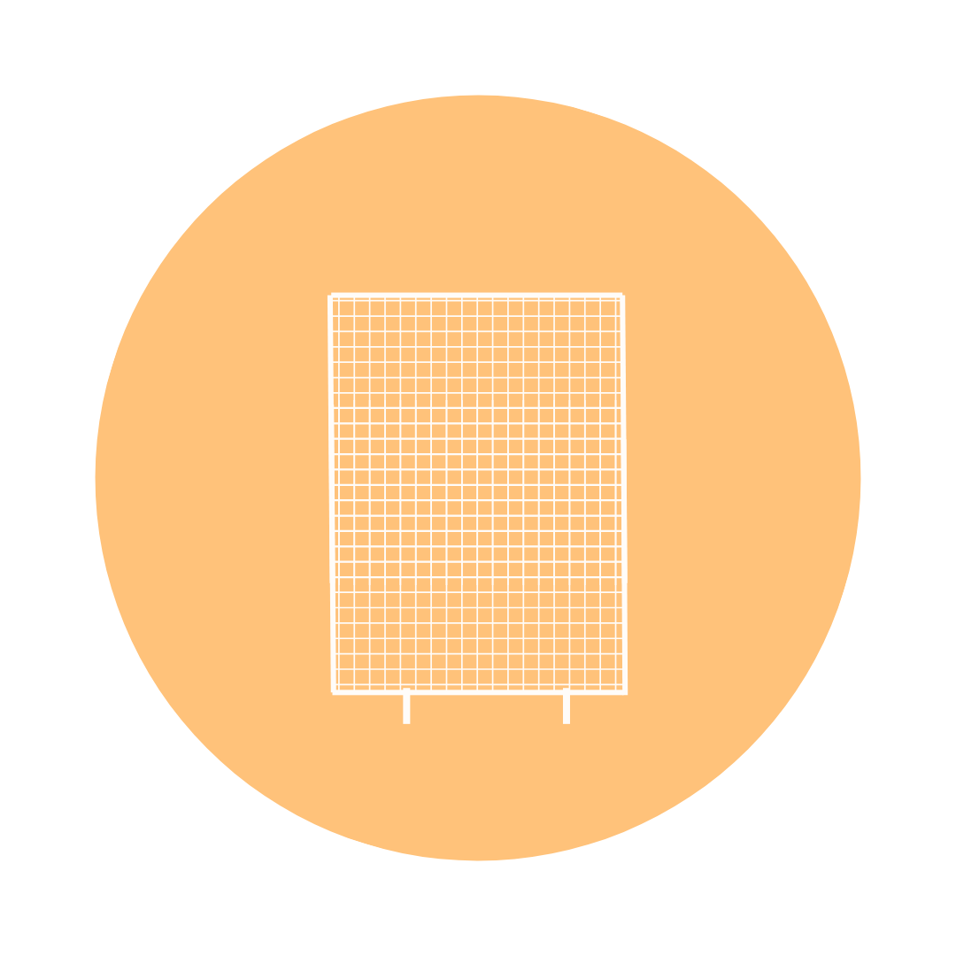 LARGE RECTANGLE MESH - WHITE