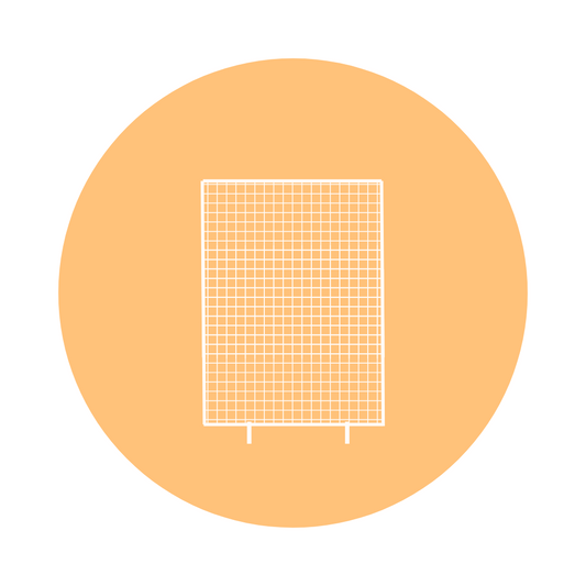 LARGE RECTANGLE MESH - WHITE
