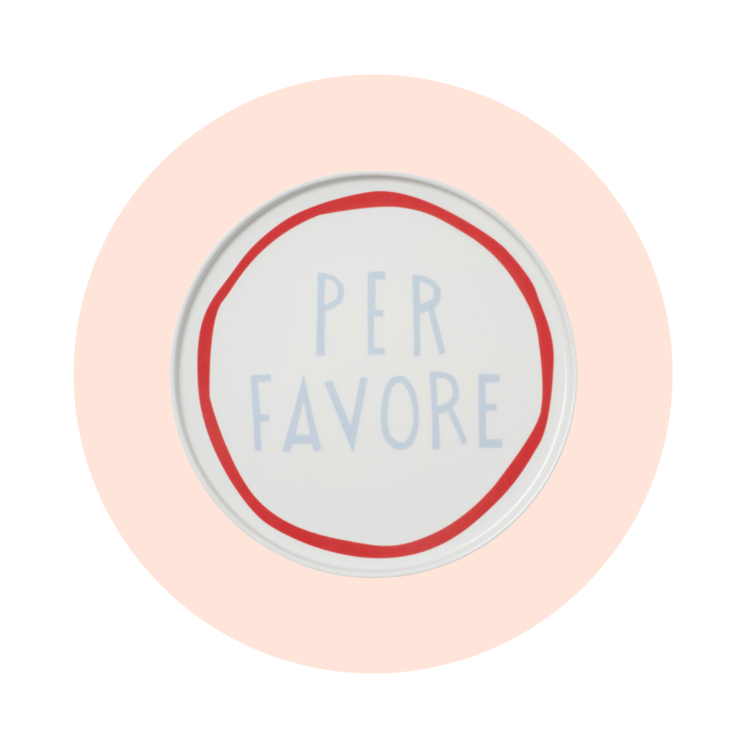 DINNER PLATES - ITALIAN WORDS