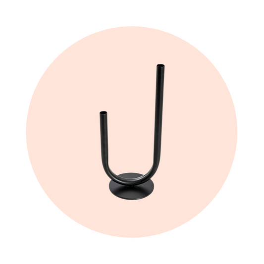 SMALL U SHAPE BUD VESSEL - BLACK