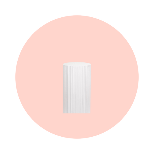 SMALL RIPPLE PLINTH - WHITE