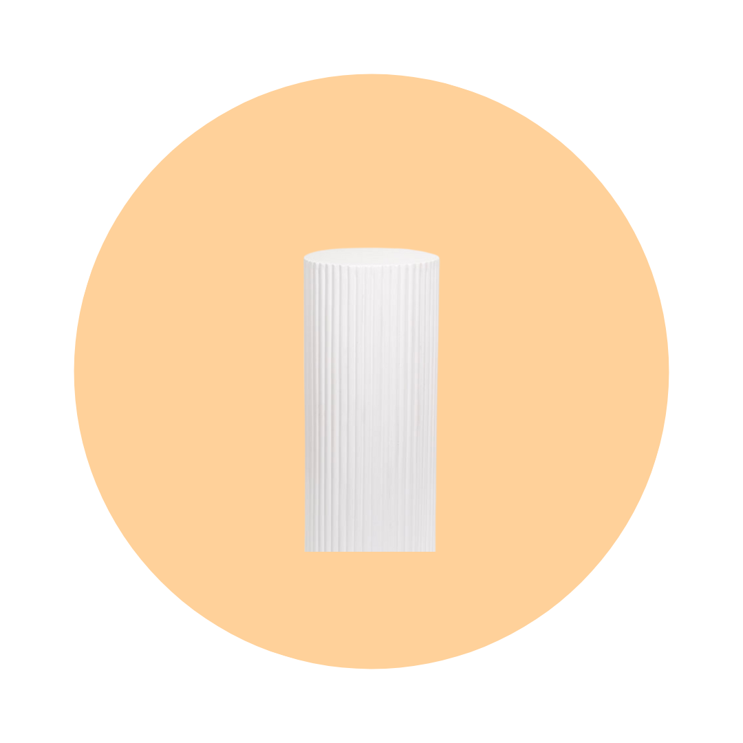 MEDIUM RIPPLE PLINTH - WHITE