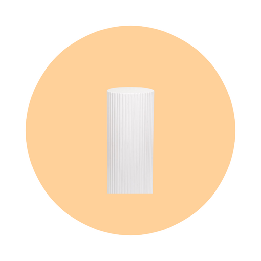 MEDIUM RIPPLE PLINTH - WHITE