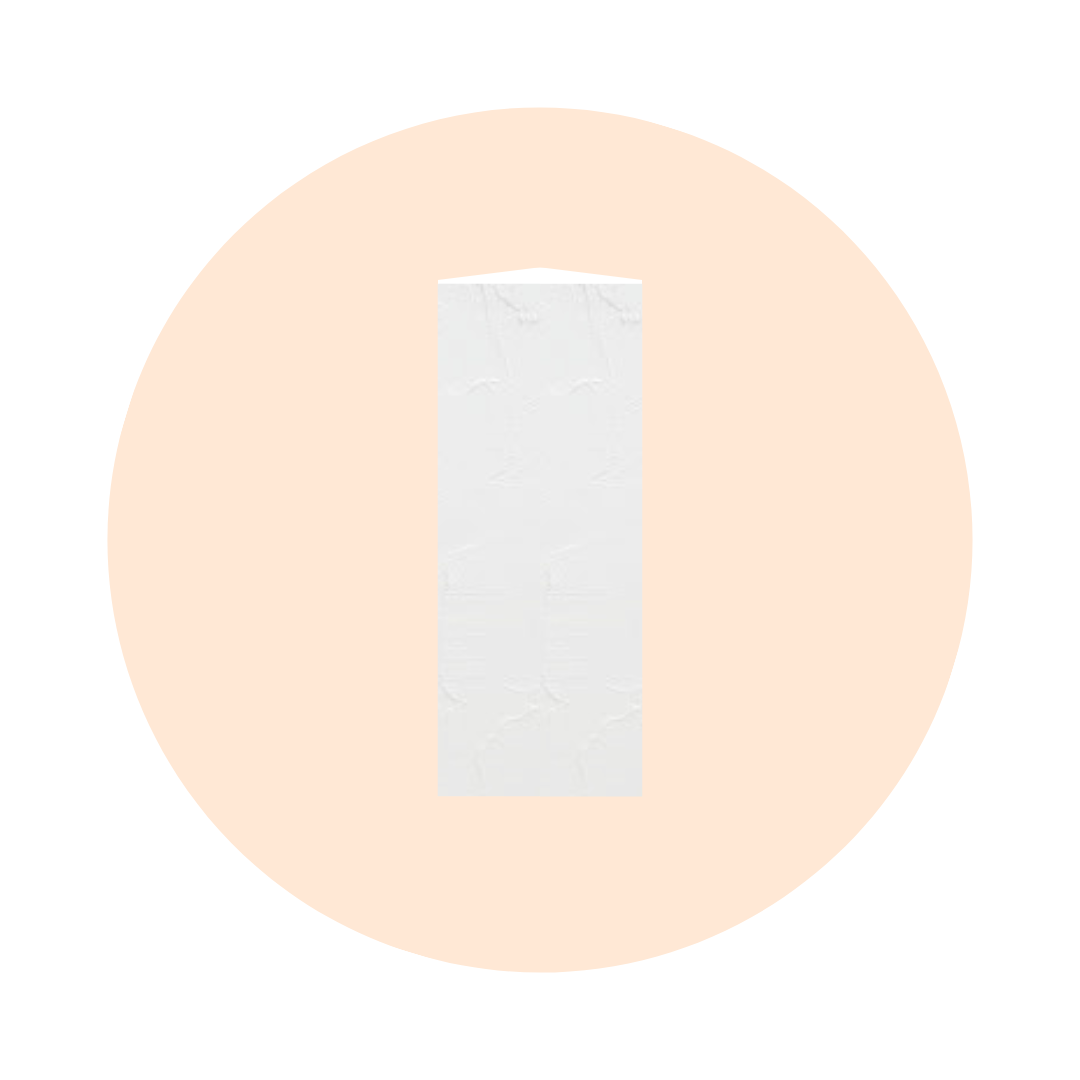 LARGE RECTANGLE TEXTURED PLINTH - WHITE