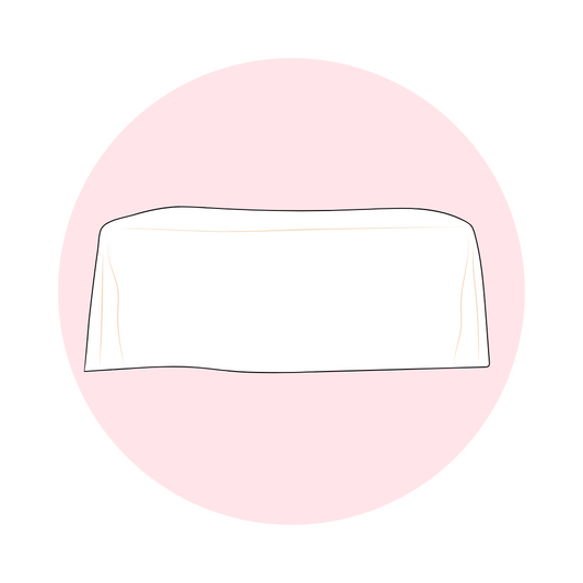 LARGE RECTANGLE TABLECLOTH - WHITE