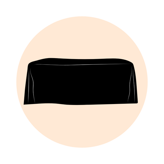 LARGE RECTANGLE TABLECLOTH - BLACK