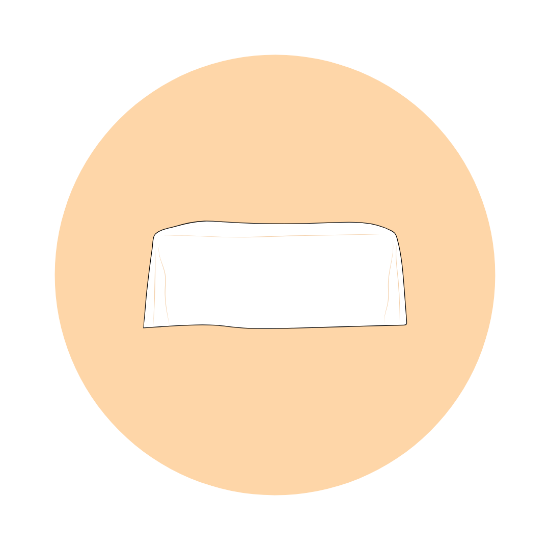SMALL RECTANGLE TABLECLOTH - WHITE