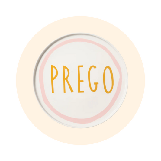 DINNER PLATES - ITALIAN WORDS