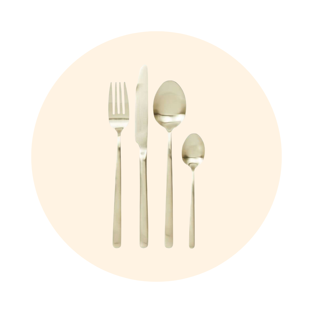 CUTLERY SET - GOLD