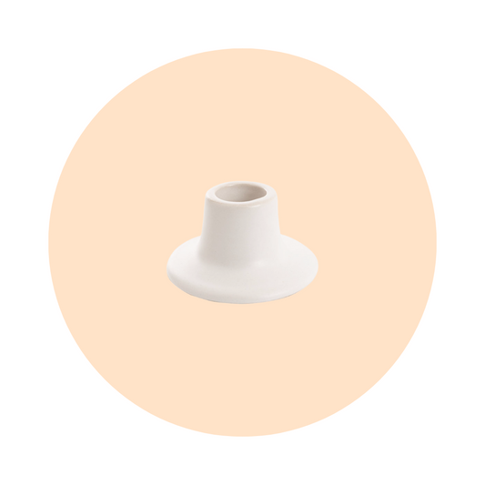 CANDLE HOLDER - WHITE