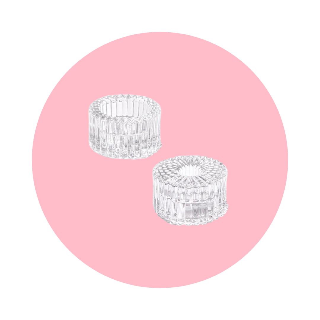 CANDLE HOLDER - CLEAR