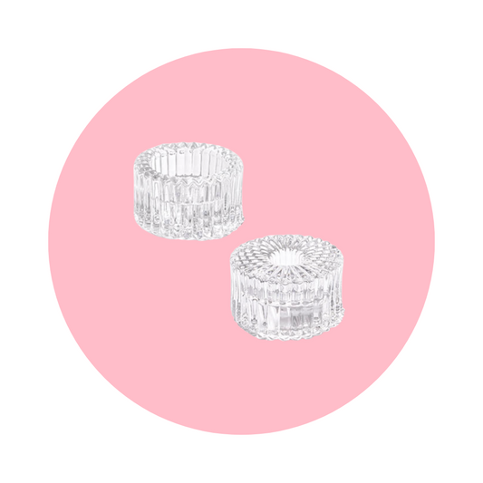 CANDLE HOLDER - CLEAR