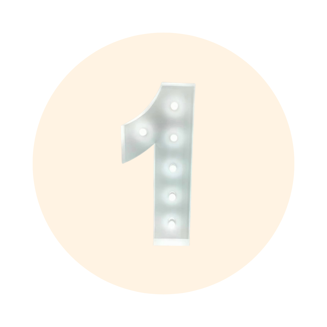 LIGHT UP NUMBER - 1