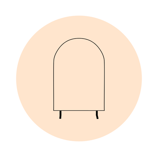 ARCH SIGN STAND - BLACK