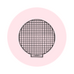 LARGE CIRCLE MESH - BLACK