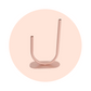 LARGE U SHAPE BUD VESSEL - SOFT PINK