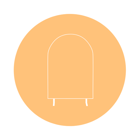 ARCH SIGN STAND - WHITE