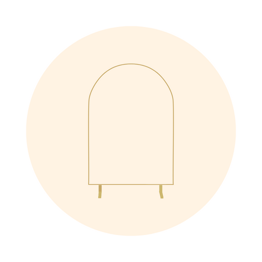 ARCH SIGN STAND - GOLD