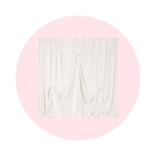 DRAPERY BACKDROP - IVORY