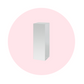 LARGE RECTANGLE MIRROR PLINTH - SILVER