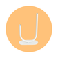 LARGE U SHAPE BUD VESSEL - WHITE